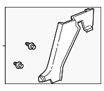 83731S3Y000ZA - Body: Lower Quarter Trim for Honda: Insight Image
