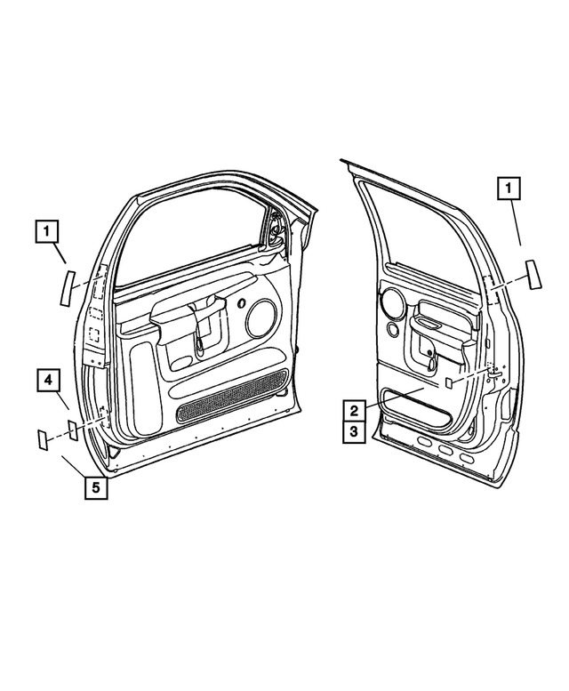 4649282AA - Labels All Vehicle Locations: Air Bag Warning Label for Mopar Image