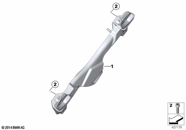 46547699903 - Frame and Mounting Parts: Left Case Holder -  for BMW-Motorrad Image image