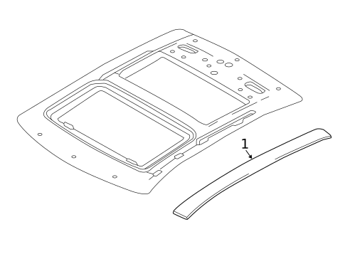 Exterior Trim - Roof for 2021 Nissan Maxima #1