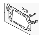 641012S000 - Body: Radiator Support for Hyundai Image