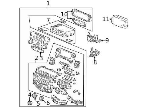 Instrument Panel Components for 2005 Honda Accord #4