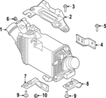 282592T080 - : Outer Bracket for Kia: Stinger Image