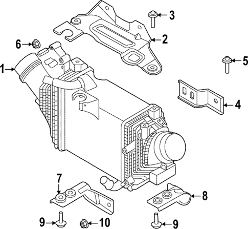 Intercooler for 2023 Kia Stinger #1