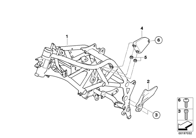 46637716066 - Frame and Mounting Parts: Heat Shield, Exhaust Manifold -  for BMW-Motorrad Image image