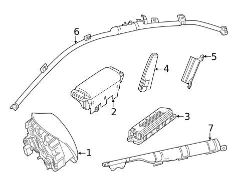 Air Bag Components for 2015 Mercedes-Benz S65 AMG #0