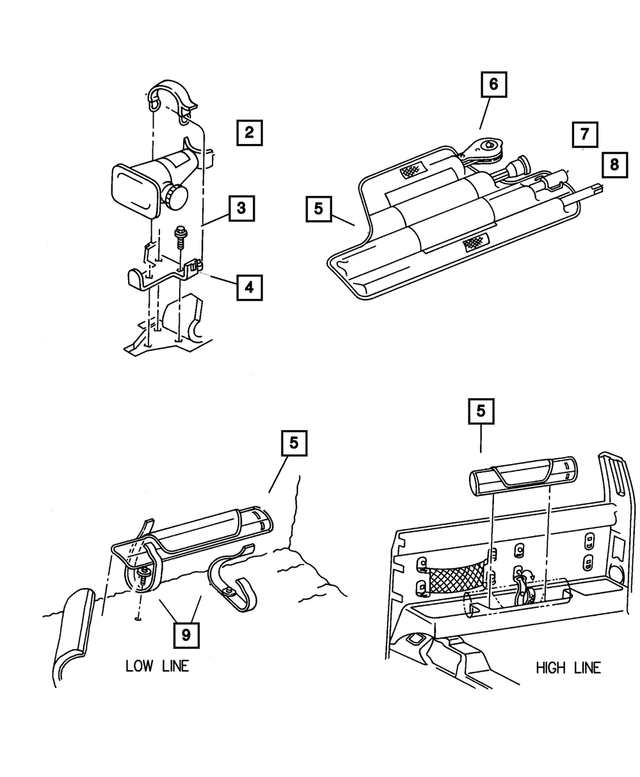 52038317AD - Wheels, Covers and Jacks: Jack for Mopar Image
