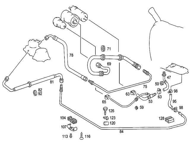 2014705075 - : Fuel Hose for Mercedes-Benz Image