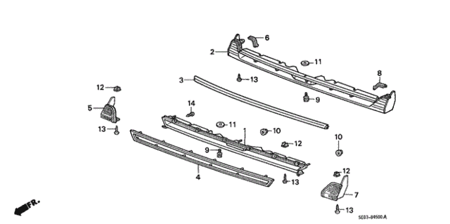 Front Grille for 1986 Honda Accord #0