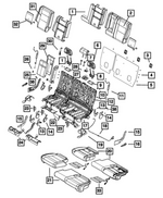 68086221AB - Interior Trim: Seat Back Foam, Left for Jeep: Grand Cherokee, Grand Cherokee WK Image