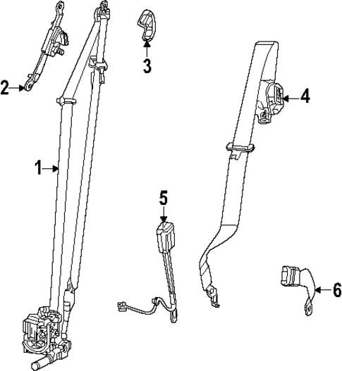 Front Seat Belts for 2025 Ram 1500 #0