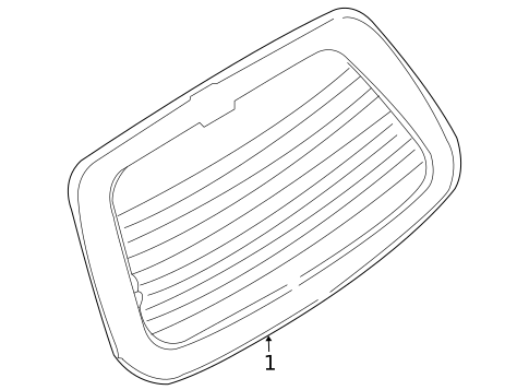 Glass - Lift Gate for 2007 Hyundai Entourage #0