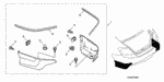 8F01SEP2M0BX - Accessory Components: CLIP, FEMALE for Honda Image