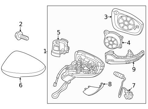 Outside Mirrors for 2023 Nissan ARIYA #1