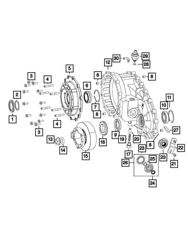 68001924AA - NV241HD; or NV241OR; Transfer Case: Shaft Retainer for Mopar Image