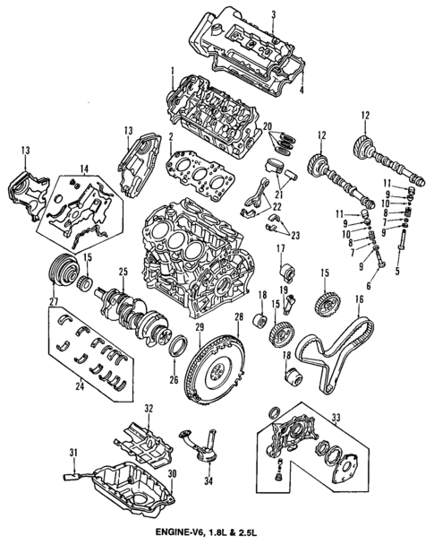 Engine Parts for 1993 Mazda MX-3 #0