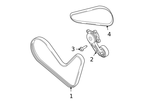 Accessory Drive Belt System Components for 2012 Ford Explorer #8