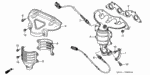 11942PLC000 - Engine: STAY, CONVERTER for Honda Image