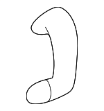 30870459 - HVAC: Lower Case Clip for Volvo Image