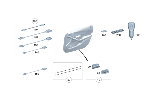177827660064 - Electrical Components and Function: USB Stick for Mercedes-Benz Image