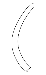 92274BE000 - : Outer Weather-Strip for Hyundai: Kona, Kona Electric Image