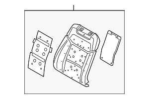 LB5Z7866800D - : Seat Back Pad for Ford: Explorer, Police Interceptor Utility Image