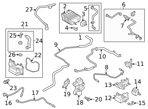 Hardware, Fasteners & Fittings for 2013 Lincoln MKZ #0