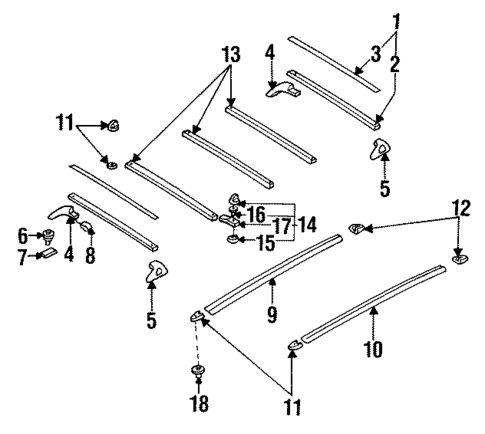 Luggage Carrier for 1998 Nissan Quest #0