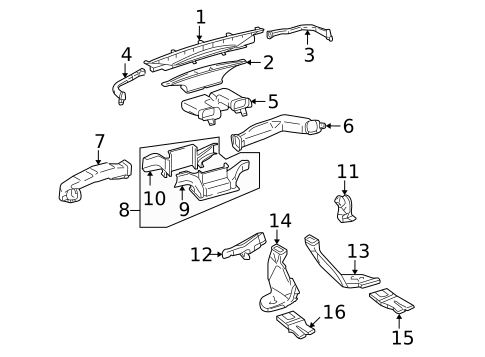 Ducts for 2013 Toyota FJ Cruiser #0