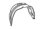 656380C050 - Body: Quarter Panel Splash Shield for Toyota Image