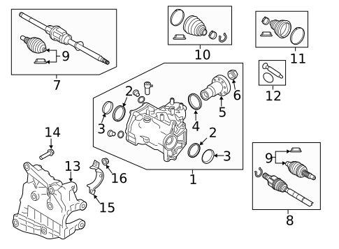 Carrier & Front Axles for 2020 Jaguar I-Pace #0