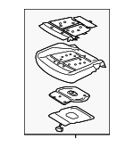 NL1Z78632A22A - Body: Seat Cushion Pad for Ford: Expedition Image