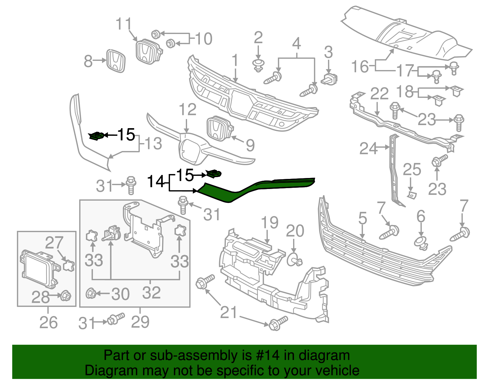 71260-THR-A01 - Lower Trim 2018-2020 Honda Odyssey | Honda Parts Online