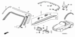 90137SD2003 - Interior/Bumper: SCREW, TAPPING (4X12) (SUS) for Honda Image