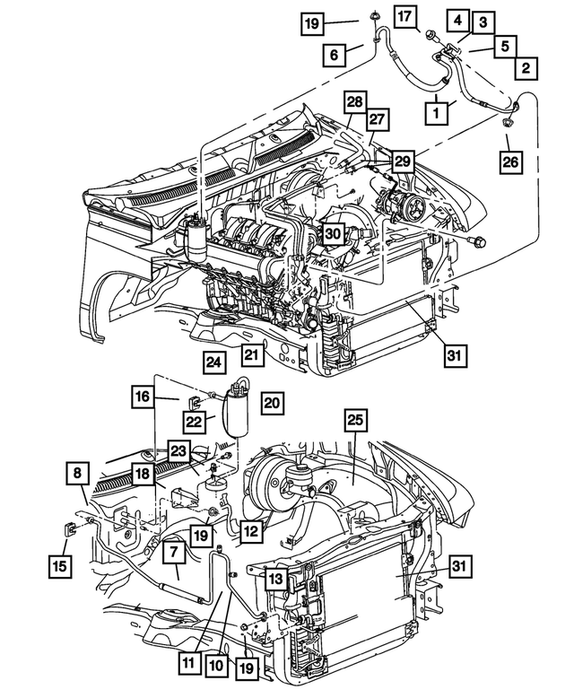 55056482AD - : A/C Liquid Line for Mopar Image