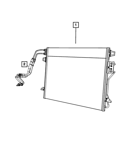 Transmission Oil Cooler and Lines for 2015 Ram C/V #0
