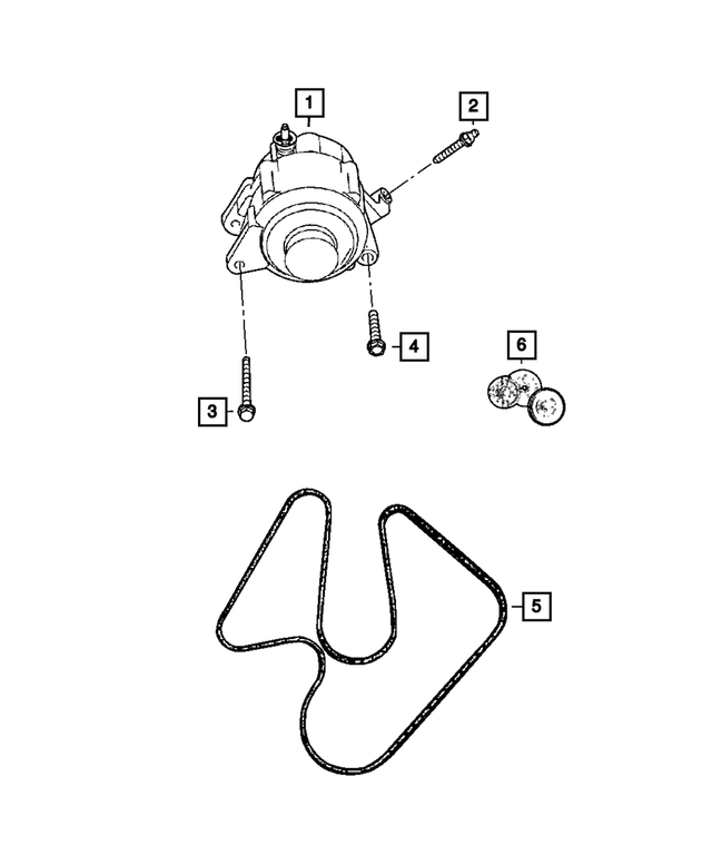 6504344 - Electrical: Hex Head Screw And Washer for Mopar Image