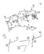 68148257AD - Electrical: Jumper Cable for Ram: 1500, 1500 Classic, 2500, 3500 Image