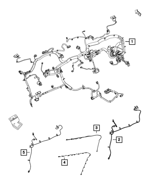 Wiring-Instrument Panel for 2014 Ram 2500 #0