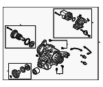 D3500043 - Suspension: Differential Assembly for Audi: A5 Sportback, A8 Quattro, RS5, RS5 Sportback, S4, S5, S5 Sportback, S6, S7 Sportback, S8, SQ5, SQ5 Sportback Image