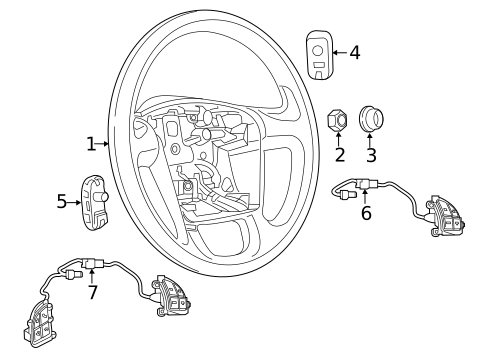 Steering Wheel & Trim for 2019 Ram ProMaster City #0