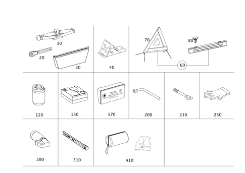 Tools and Accessories for 2014 Mercedes-Benz CLA250 #0