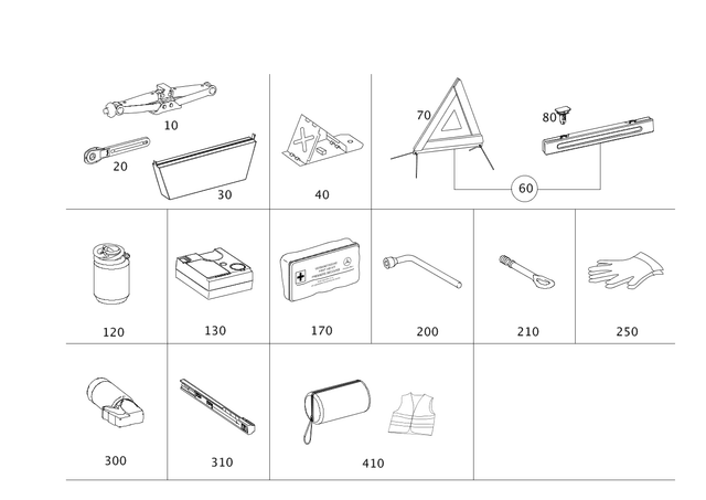 5834300 - Tools and Accessories: Safety Vest for Mercedes-Benz Image