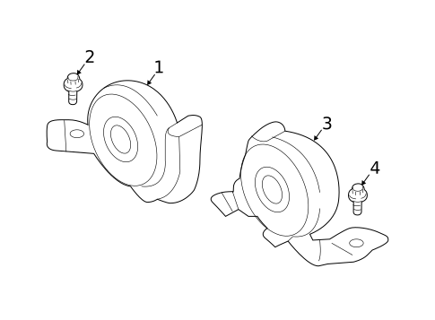 Horn for 2018 Lincoln MKX #0