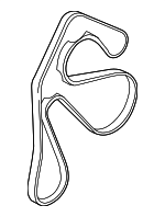 LR184802 - Cooling System: Serpentine Belt for Land Rover: Discovery Sport, Range Rover Evoque Image