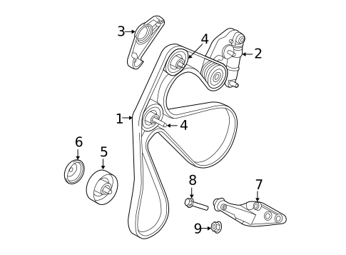 Belts & Pulleys for 2017 Land Rover Discovery Sport #0
