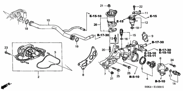Water Pump - Sensor for 1999 Acura TL #0