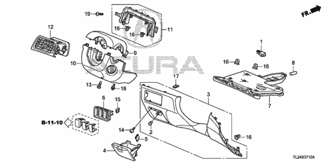 Instrument Panel Garnish (Driver Side) for 2010 Acura TSX #0