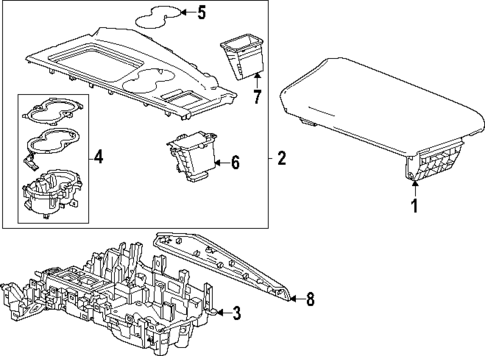Center Console for 2024 Acura ZDX #1
