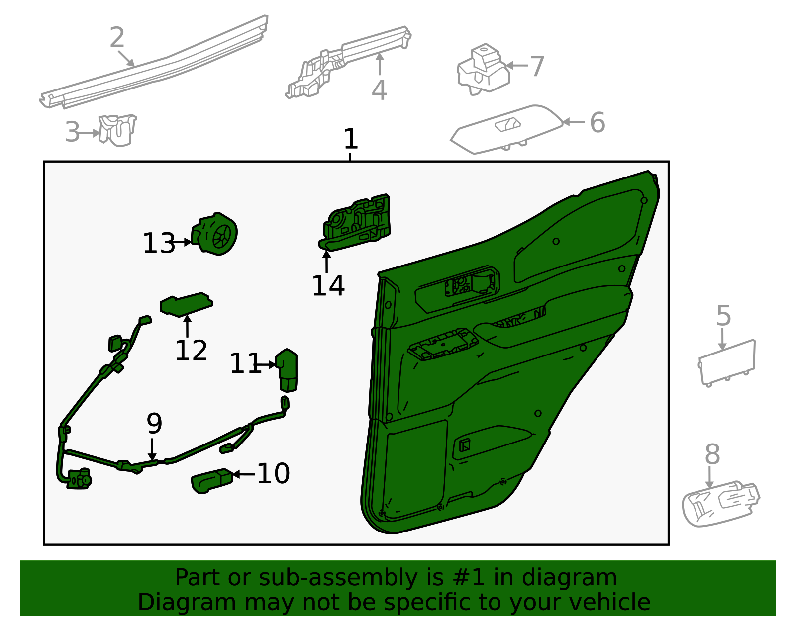 2024-2025 Toyota Land Cruiser Door Interior Trim Panel 67630-60Y60